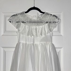 Trish Scully girls white dress size 7